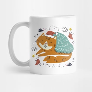 Meowy Christmas Cat Mug